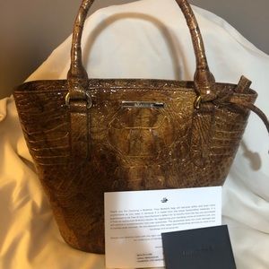 Brahmin Small Bowie Crossbody. Strap and cardholder included.